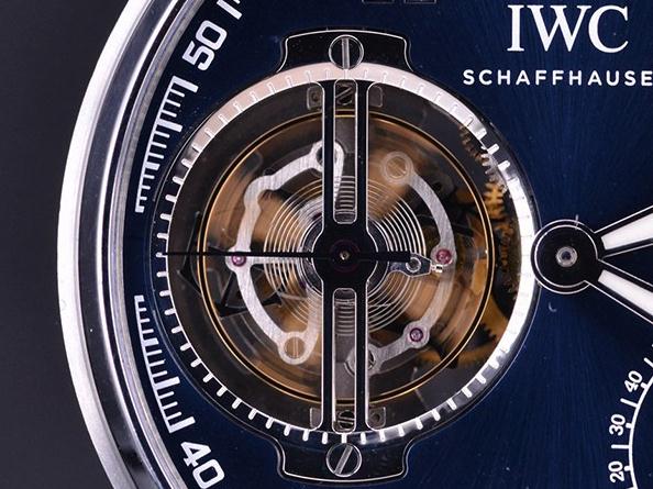 The blue dials copy watches have tourbillons.
