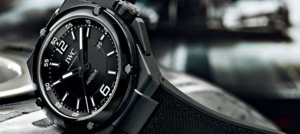 The male copy watches have black dials.